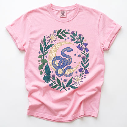 Starry Blue Snake Vintage Washed T-Shirt