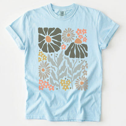 Abstract Boho Bloom Heavyweight T-Shirt