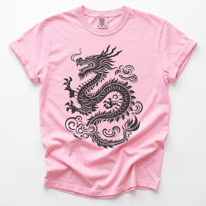 Traditional Ink Dragon Vintage Washed T-Shirt