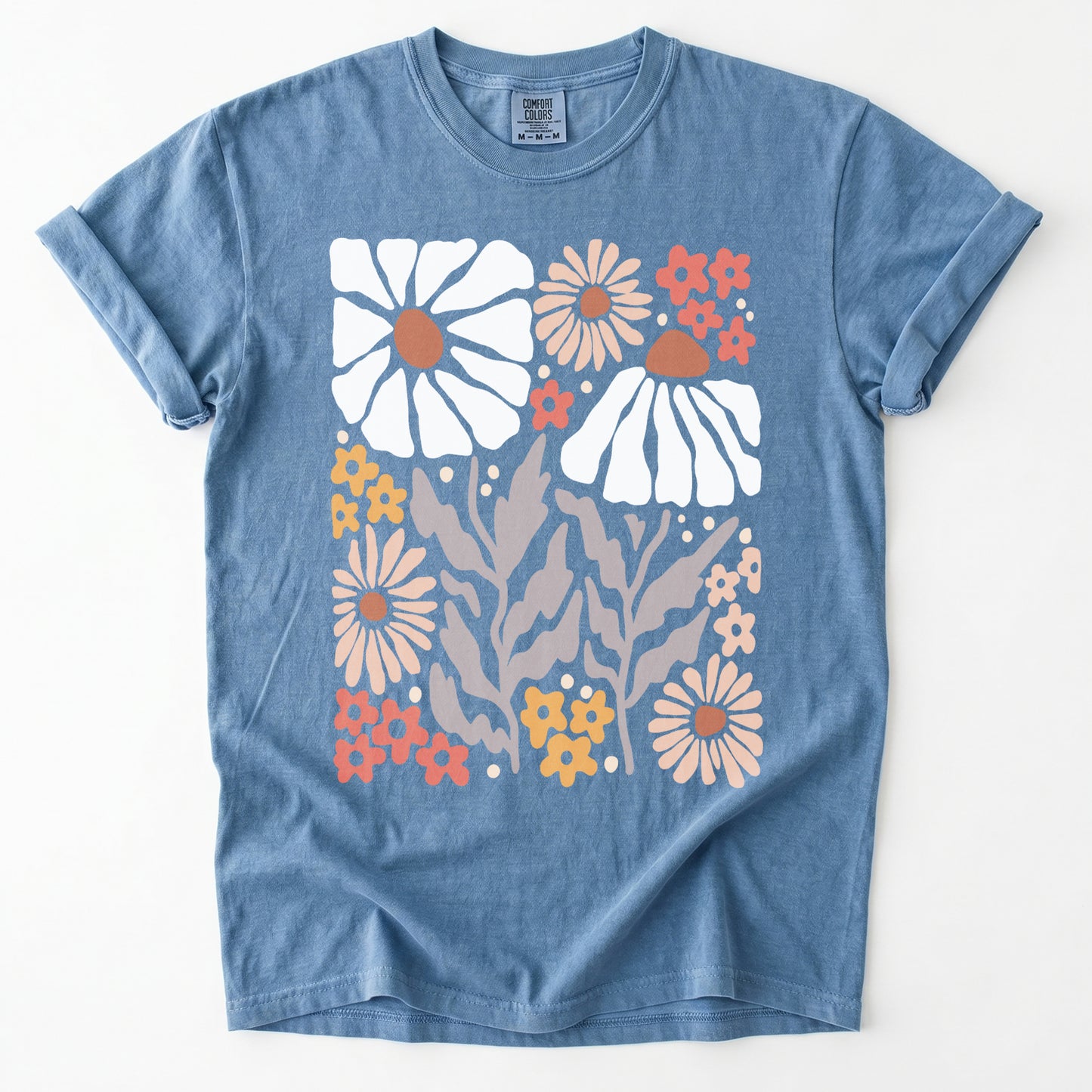 Abstract Boho Bloom Heavyweight T-Shirt