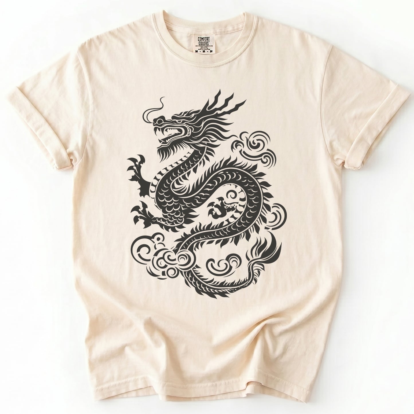 Traditional Ink Dragon Vintage Washed T-Shirt