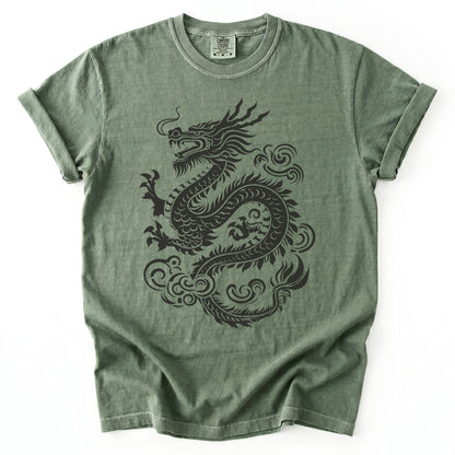 Traditional Ink Dragon Vintage Washed T-Shirt