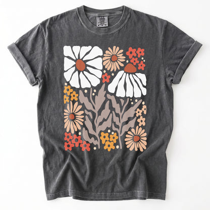 Abstract Boho Bloom Heavyweight T-Shirt