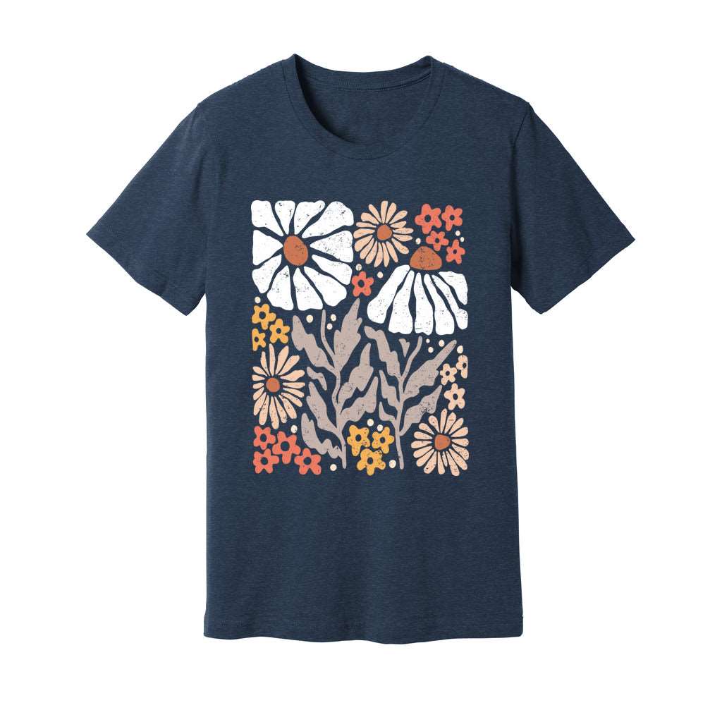Boho Abstract Flowers T-Shirt - Rue Mentana