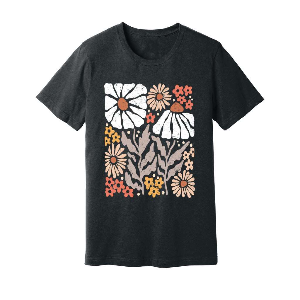Boho Abstract Flowers T-Shirt - Rue Mentana