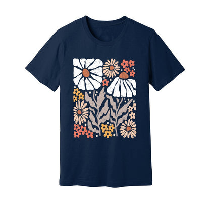 Boho Abstract Flowers T-Shirt - Rue Mentana