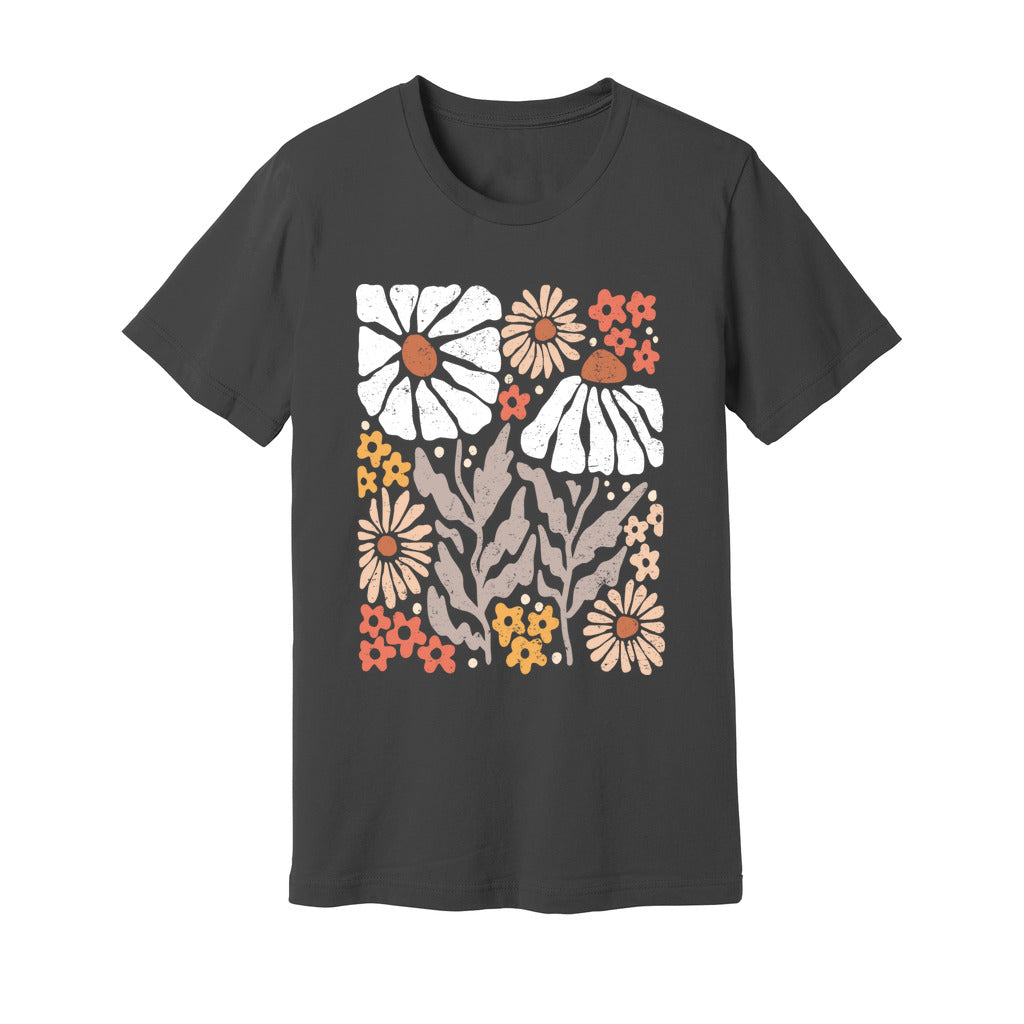 Boho Abstract Flowers T-Shirt - Rue Mentana