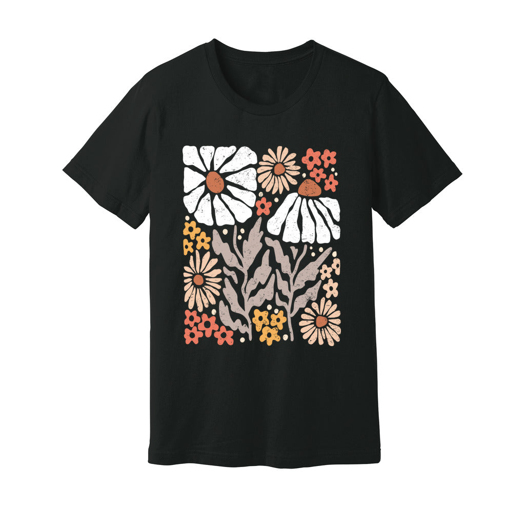 Boho Abstract Flowers T-Shirt - Rue Mentana