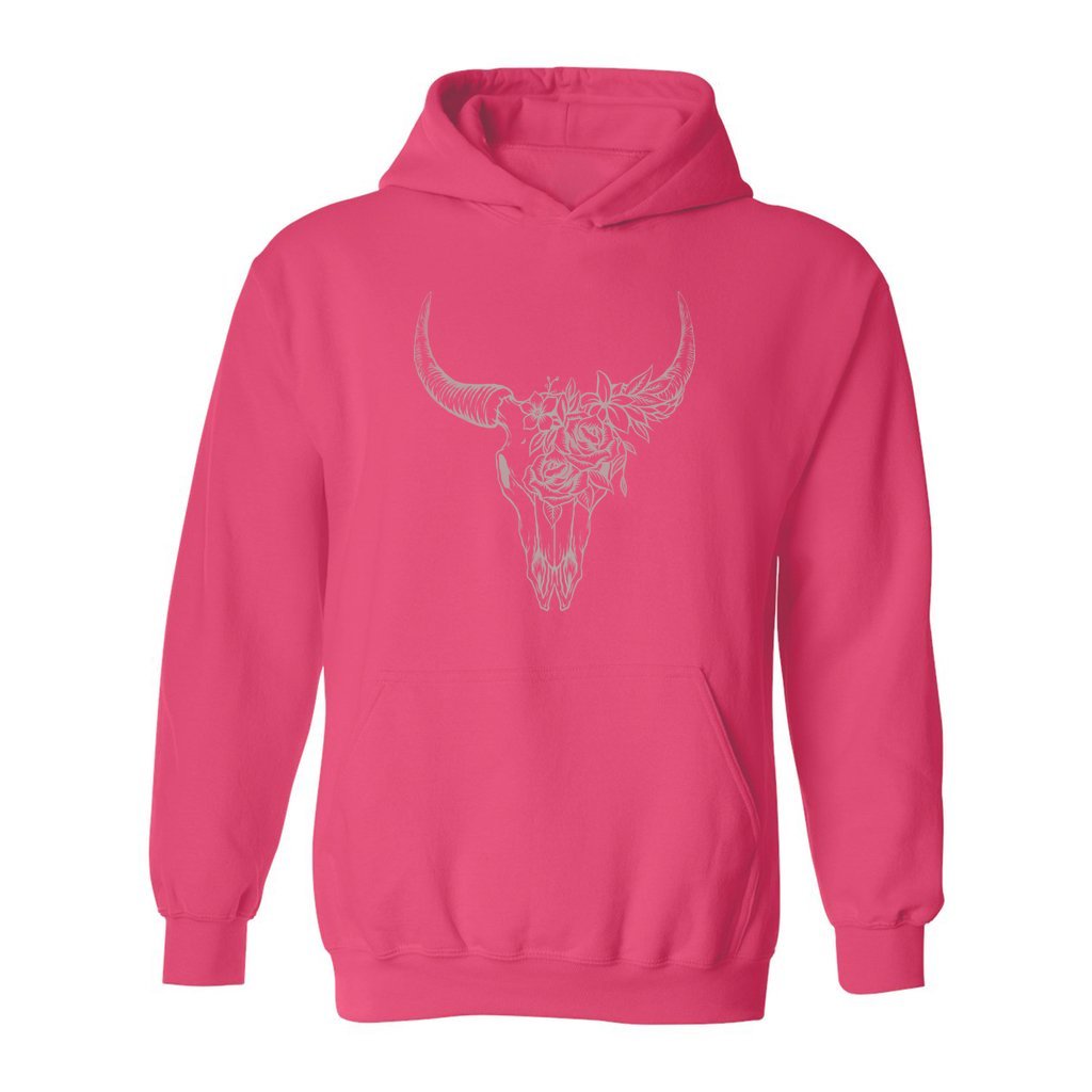 Boho Bull Skull Hoodie - Rue Mentana