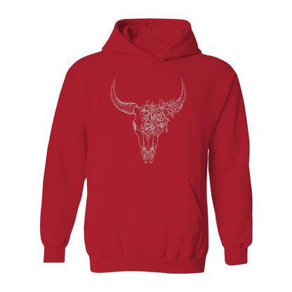 Boho Bull Skull Hoodie - Rue Mentana