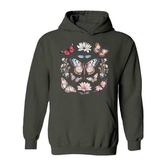 Cottagecore Butterflies Hoodie - Rue Mentana