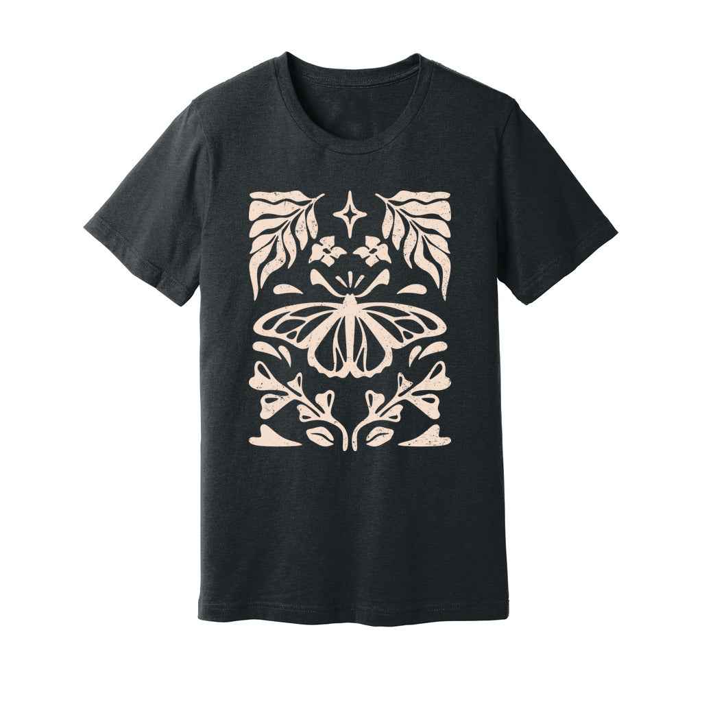 Butterfly Floral Tattoo T-Shirt