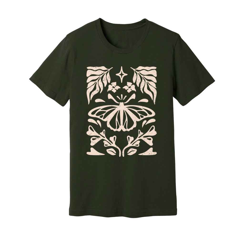 Butterfly Floral Tattoo T-Shirt