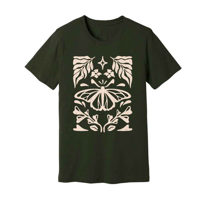 Butterfly Floral Tattoo T-Shirt