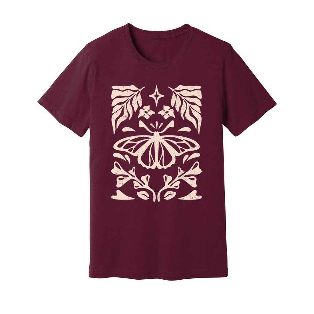 Butterfly Floral Tattoo T-Shirt