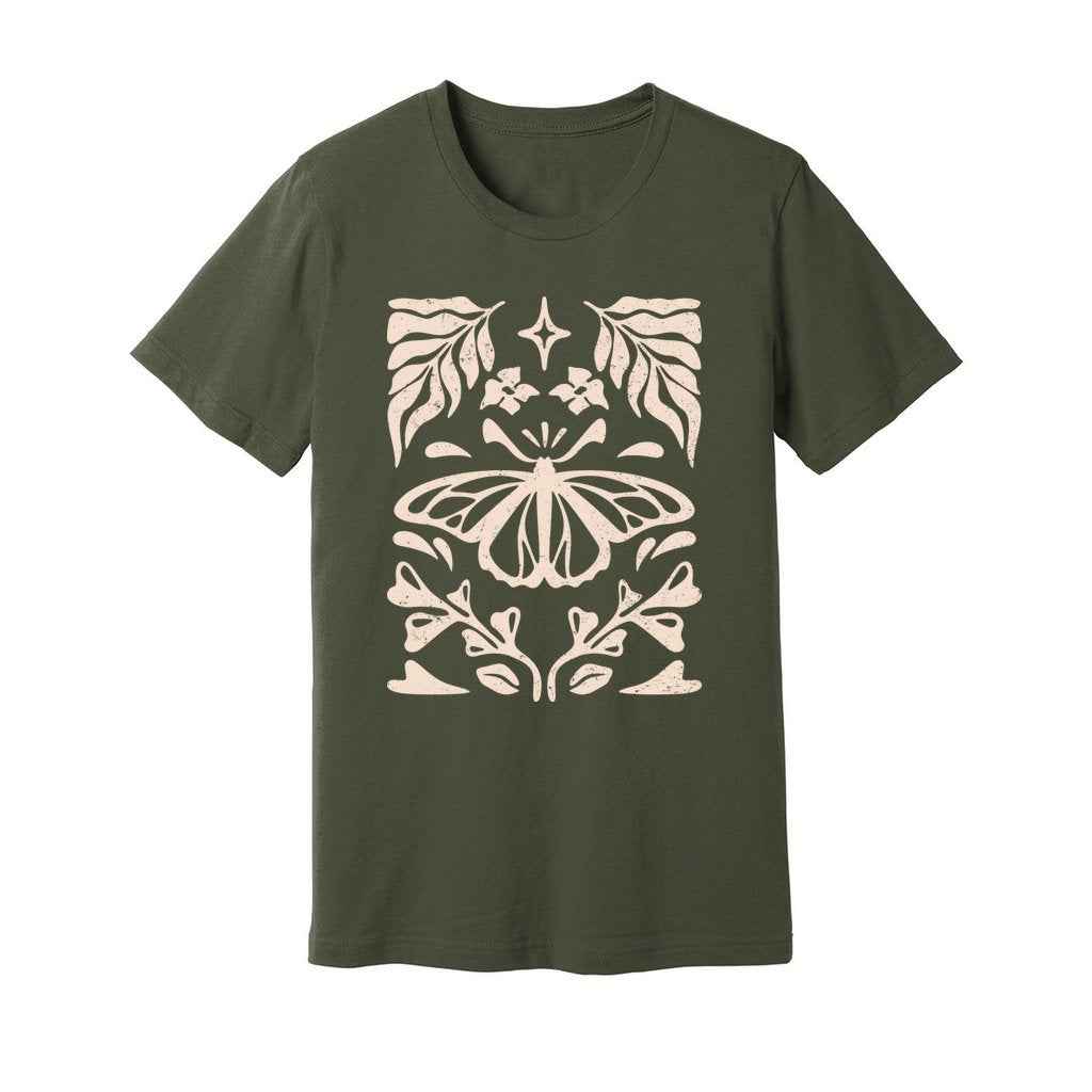 Butterfly Floral Tattoo T-Shirt