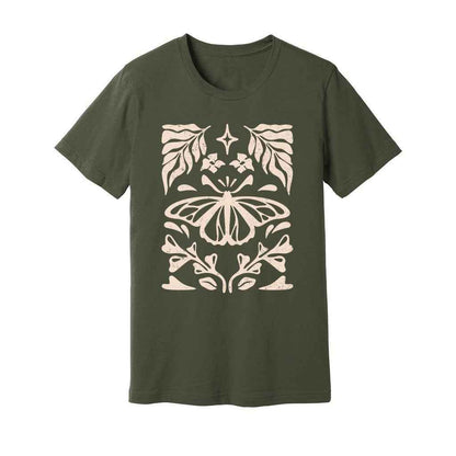 Butterfly Floral Tattoo T-Shirt