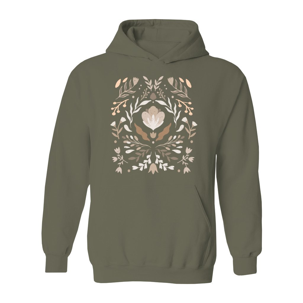 Floral Ornamental Hoodie - Rue Mentana