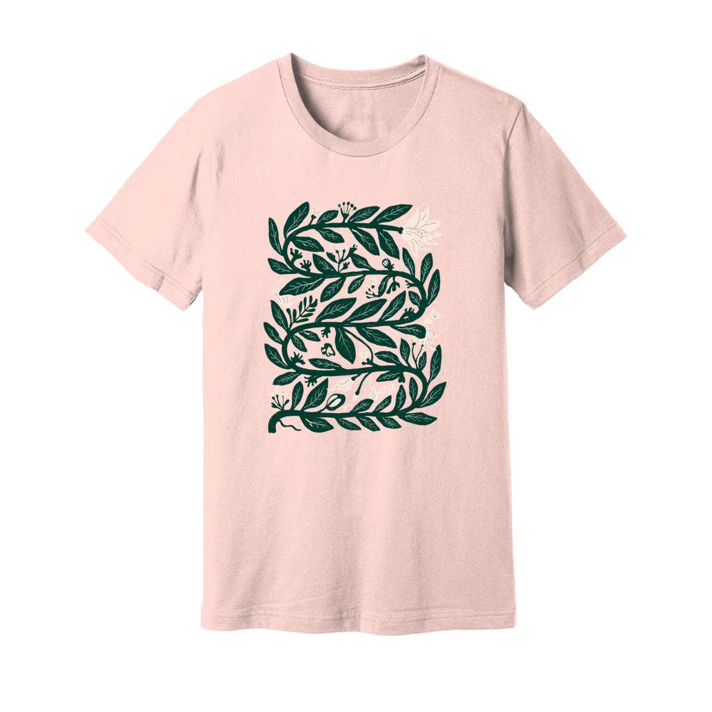 Intertwined Leaves & Flowers T-Shirt - Rue Mentana