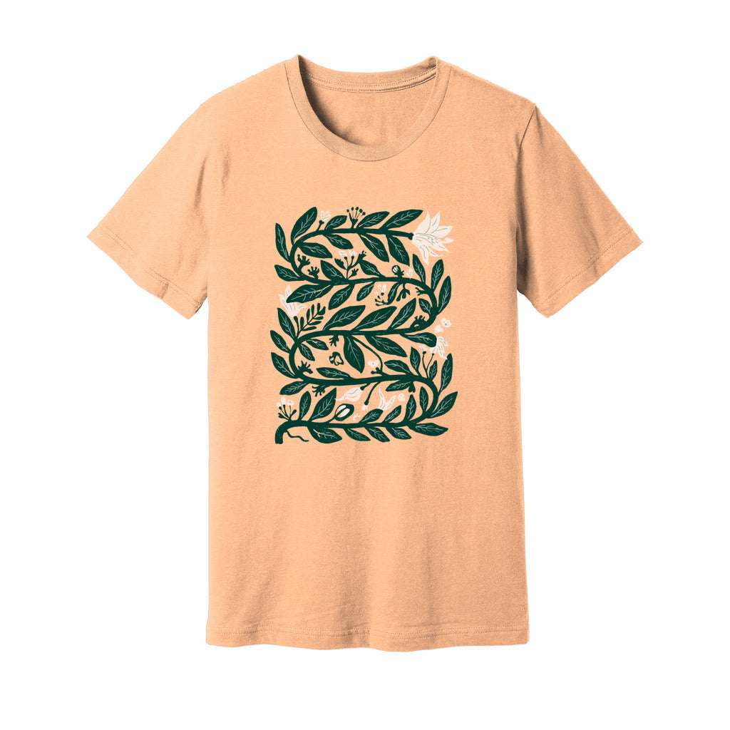 Intertwined Leaves & Flowers T-Shirt - Rue Mentana