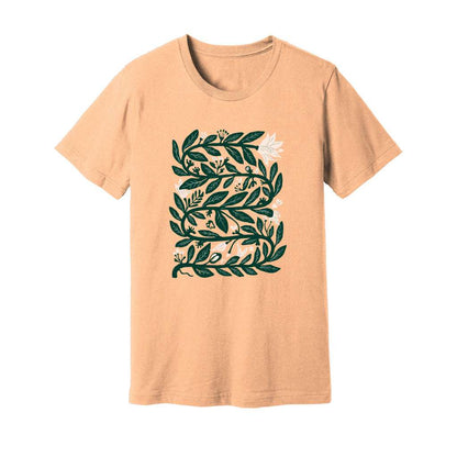 Intertwined Leaves & Flowers T-Shirt - Rue Mentana