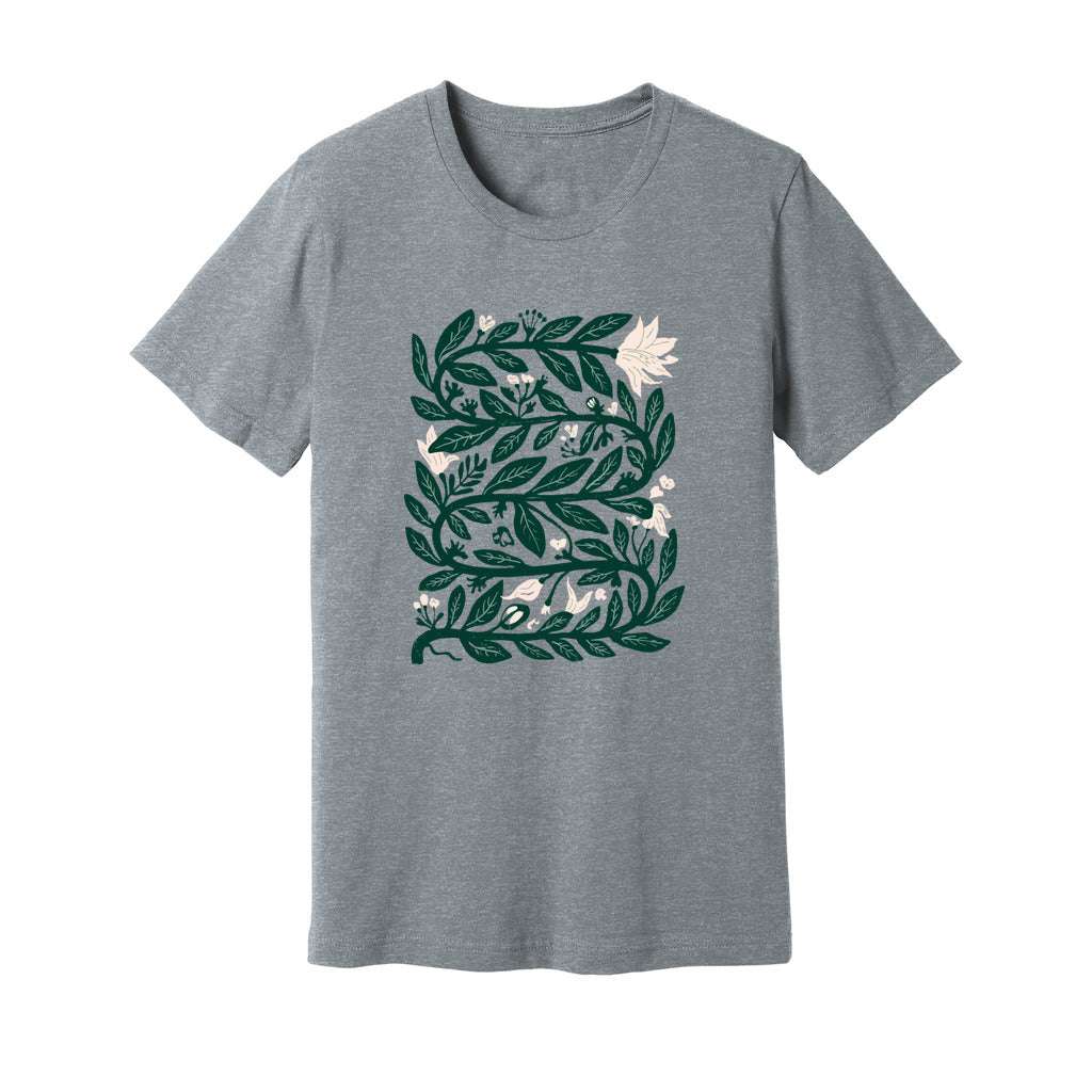 Intertwined Leaves & Flowers T-Shirt - Rue Mentana