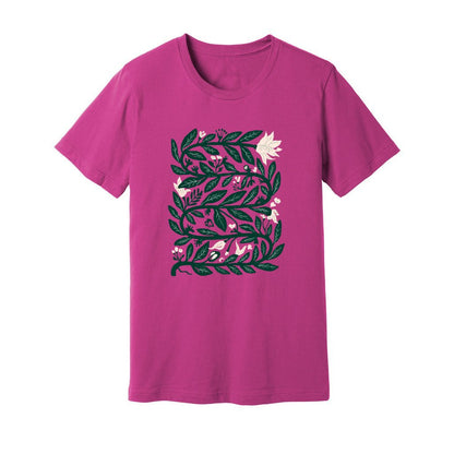 Intertwined Leaves & Flowers T-Shirt - Rue Mentana