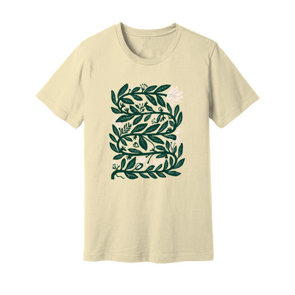 Intertwined Leaves & Flowers T-Shirt - Rue Mentana