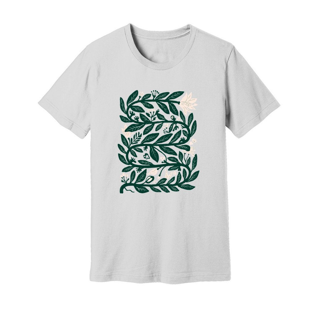 Intertwined Leaves & Flowers T-Shirt - Rue Mentana
