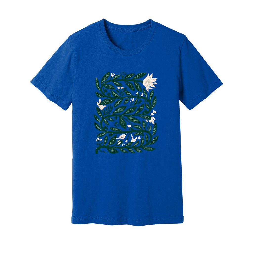Intertwined Leaves & Flowers T-Shirt - Rue Mentana