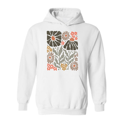 Boho Abstract Flowers Hoodie - Rue Mentana