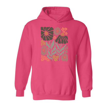 Boho Abstract Flowers Hoodie - Rue Mentana