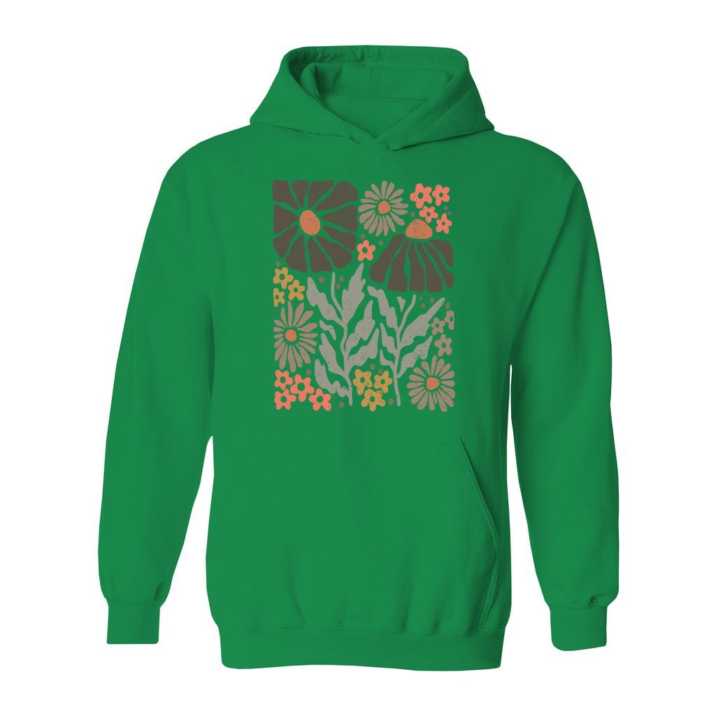 Boho Abstract Flowers Hoodie - Rue Mentana