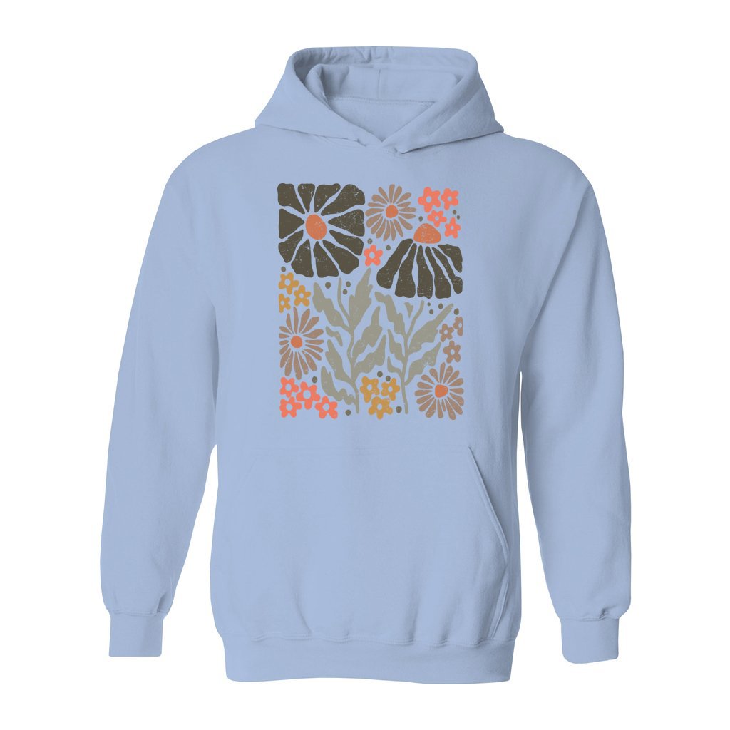 Boho Abstract Flowers Hoodie - Rue Mentana