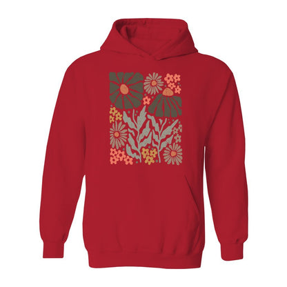 Boho Abstract Flowers Hoodie - Rue Mentana