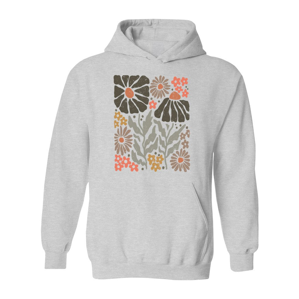 Boho Abstract Flowers Hoodie - Rue Mentana
