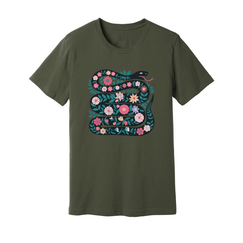 Floral Snake T-Shirt - Rue Mentana
