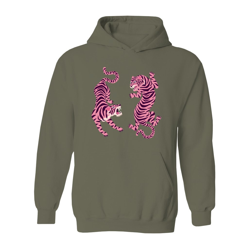 Pink Tigers Hoodie - Rue Mentana