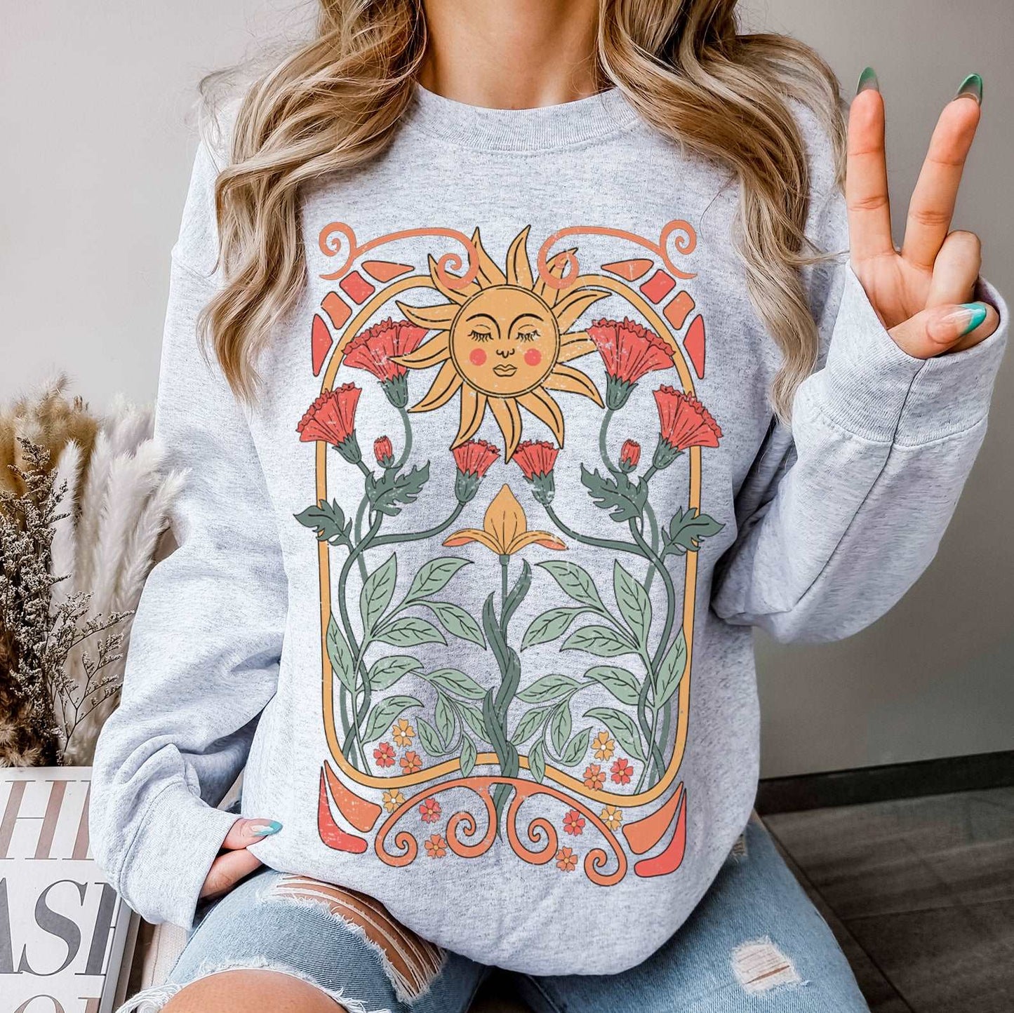 Boho Art Nouveau Sweatshirt