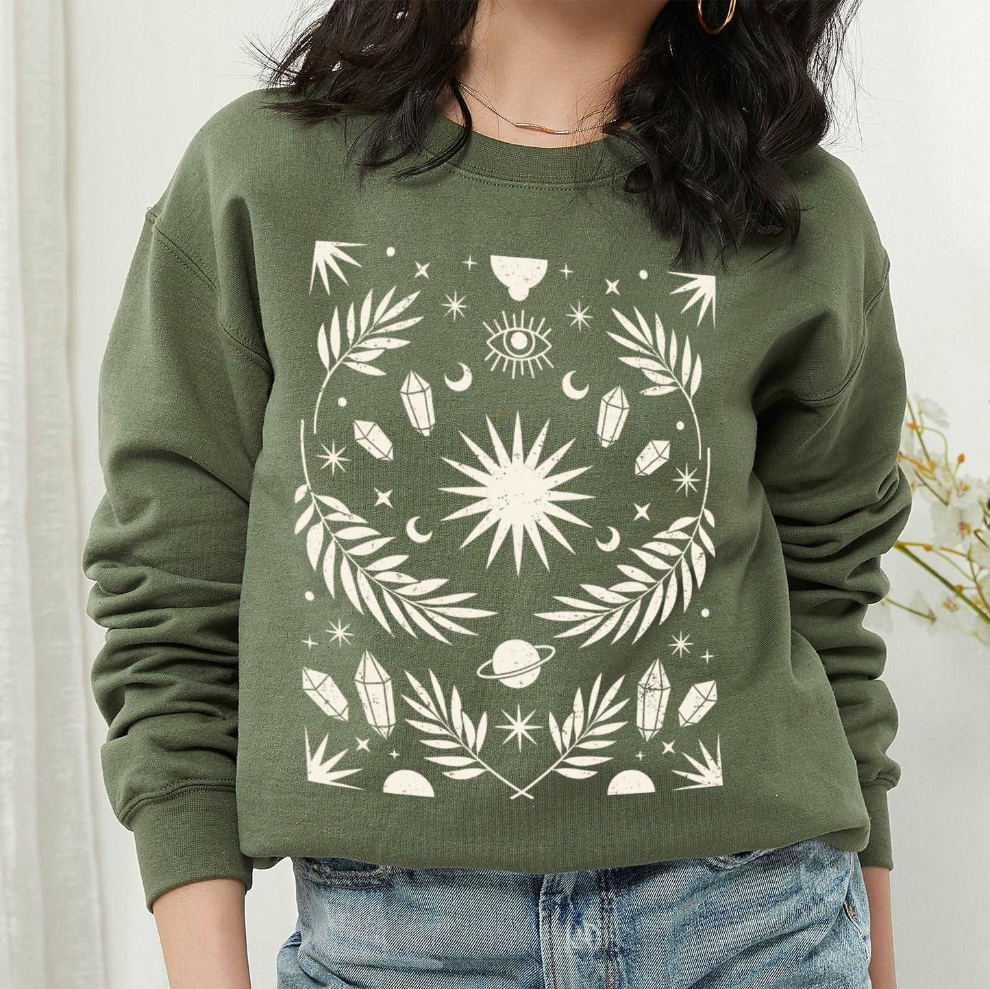 Boho Mystical Sun Sweatshirt