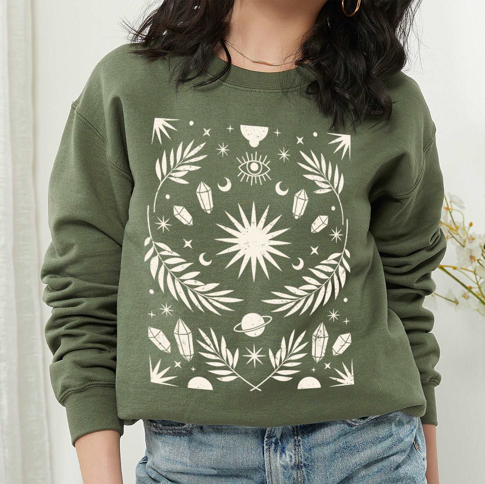 Boho Mystical Sun Sweatshirt