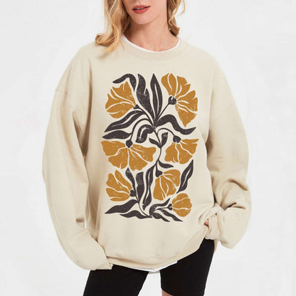 Abstract Flowers Sweatshirt