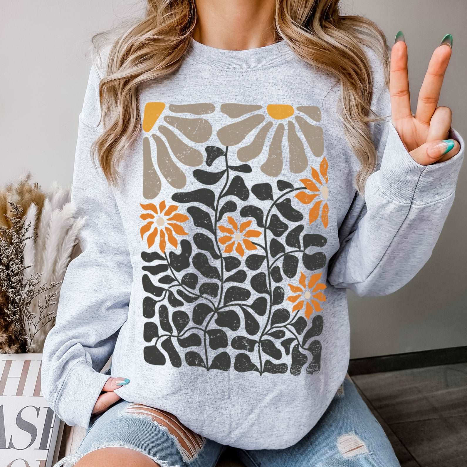 Boho Flowers Sweatshirt