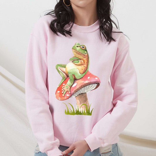 Frog on Mushroom Sweatshirt