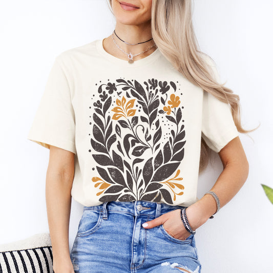 Boho Folk Floral T-Shirt