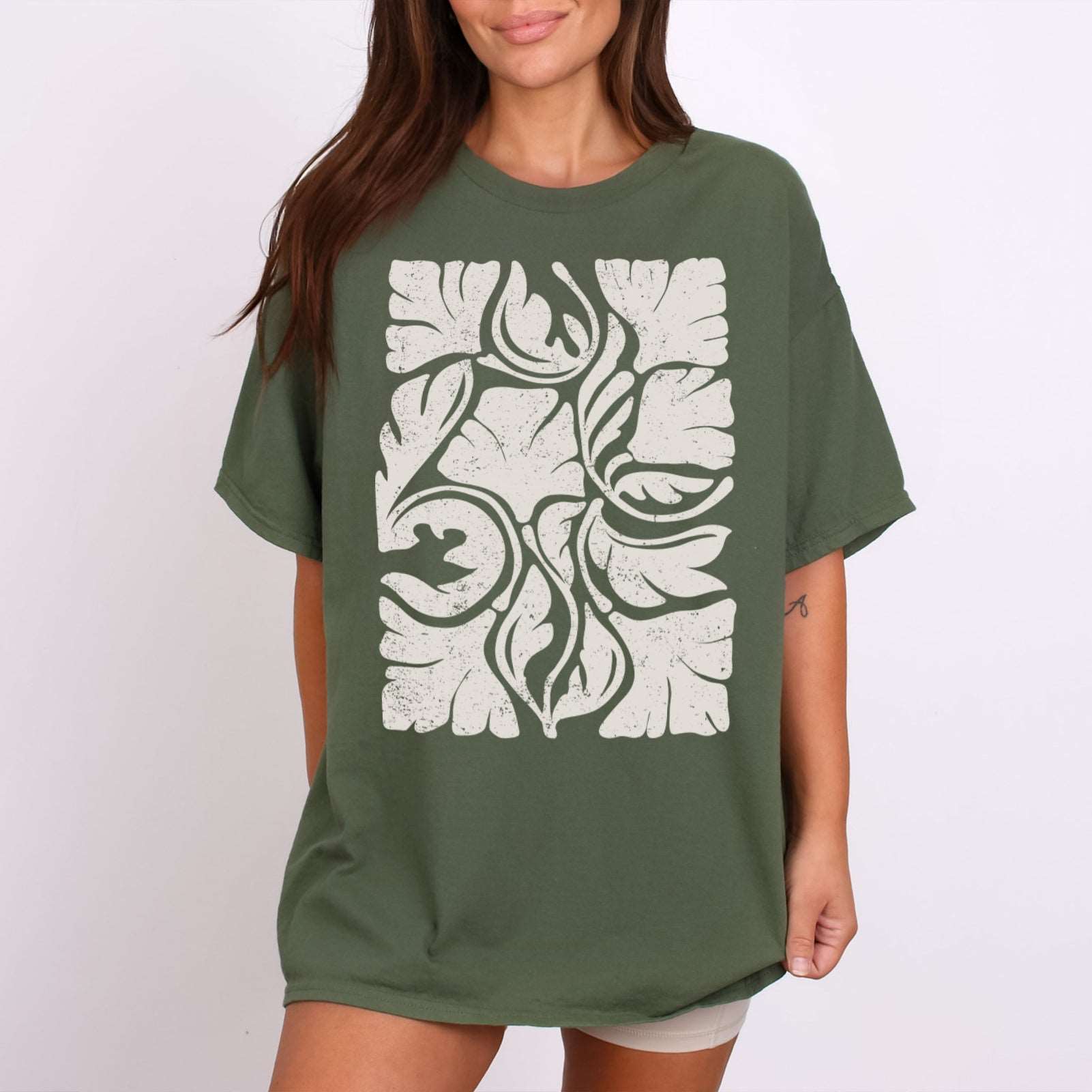 Abstract Flowers T-Shirt