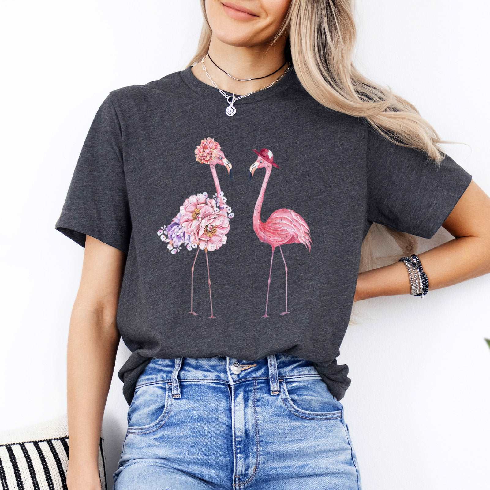 Floral Flamingo T-Shirt