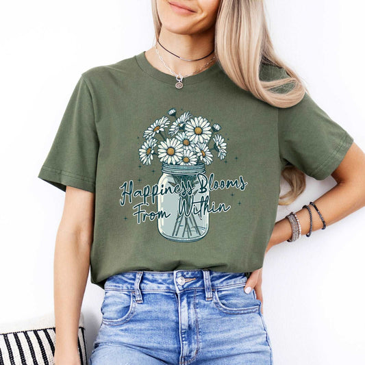 Happiness Blooms From Within T-Shirt