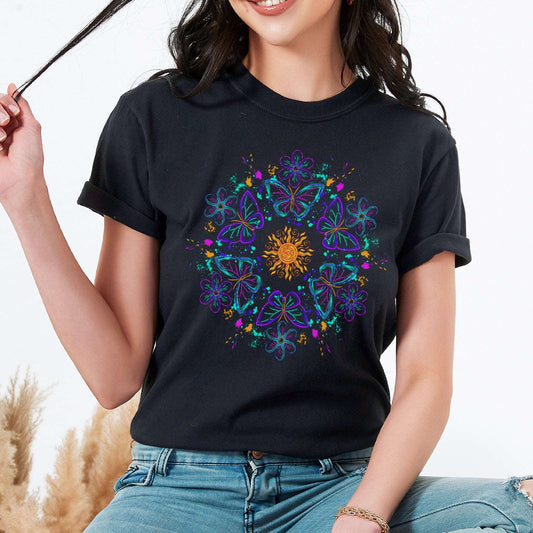 Mandala Butterflies T-Shirt