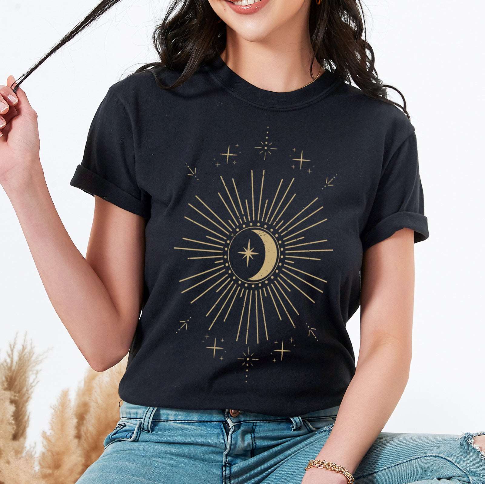 Night Sky Moon and Stars T-Shirt